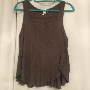 Paper Crane olive green tank